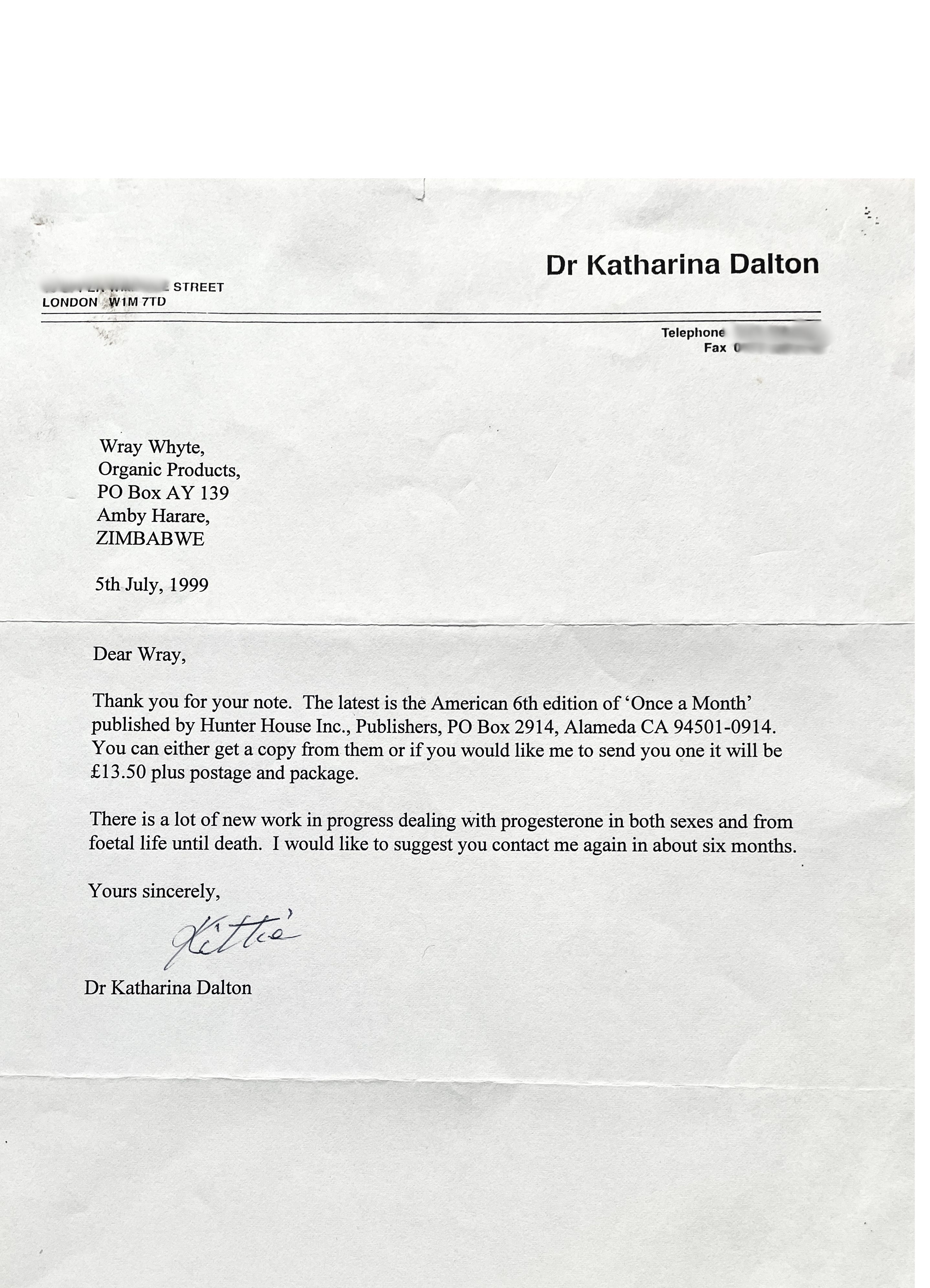 Dr Dalton July 1999