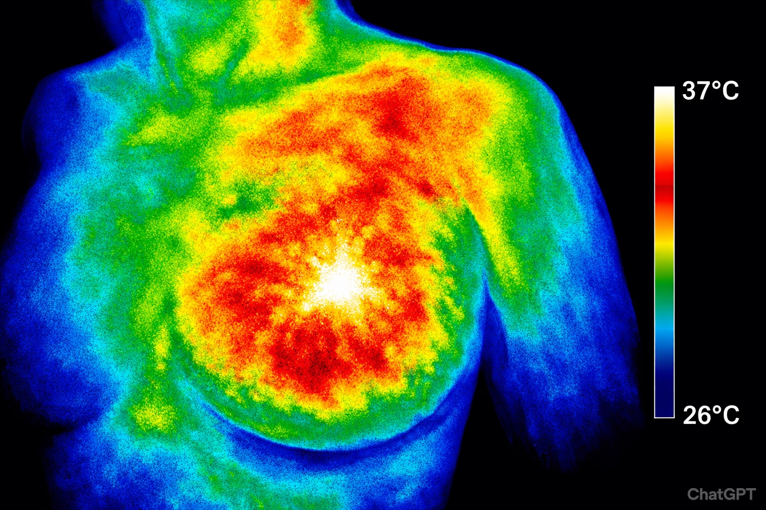 thermography scan of breast AI made